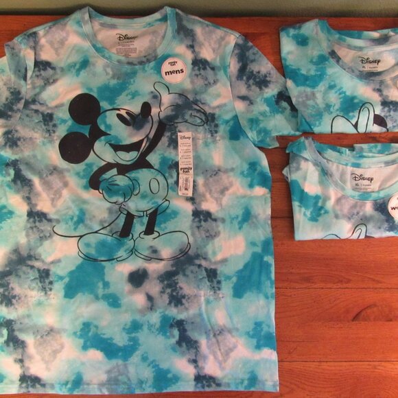3 Brand New Disney Mickey Mouse & Minnie Mouse Tie -Dye T-Shirts! Kohls - Picture 5 of 9